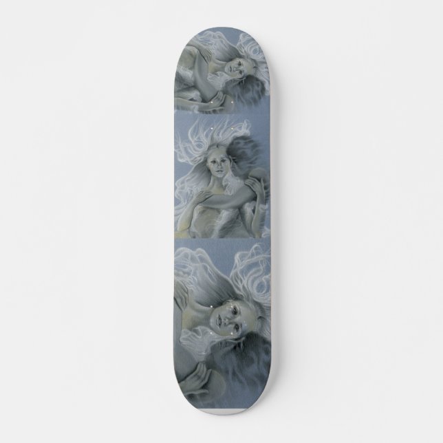 Skateboard Couple de sirène d'été oublié (Devant)