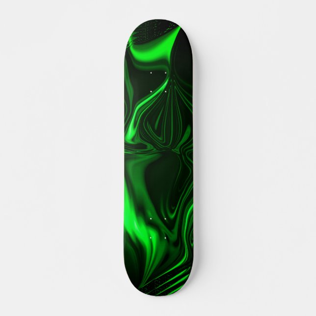Skateboard Courbes et plis verts surlignés sur arrière - plan (Devant)