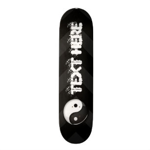 Skateboard Coutume ronde brillante de symbole de Yin Yang