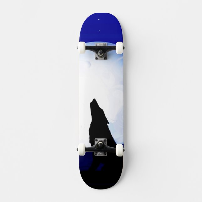 Skateboard Coyote sud-ouest hurlant à la lune (Recto)