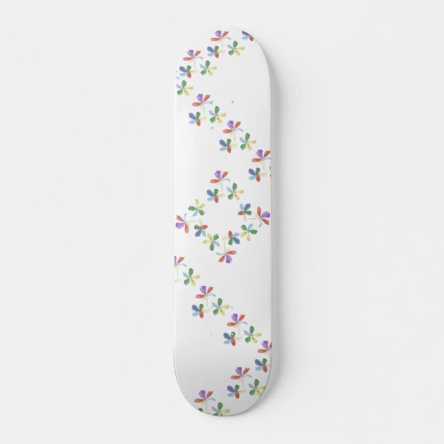 Skateboard Craie-comme des fleurs (Devant)