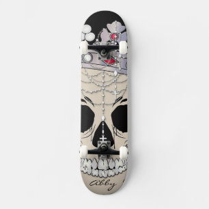 Skateboard Crâne Abstrait