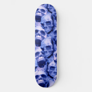 Skateboard Crâne bleu foncé