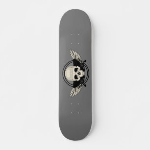 Skateboard Crâne d'aile - NOIR & BLANC