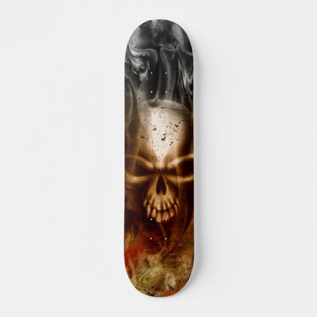Skateboard Crâne de combustion lente de KRW (Devant)