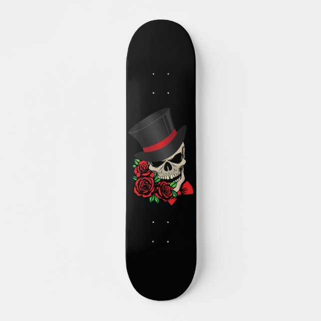 Skateboard Crâne de gentilhomme (Devant)