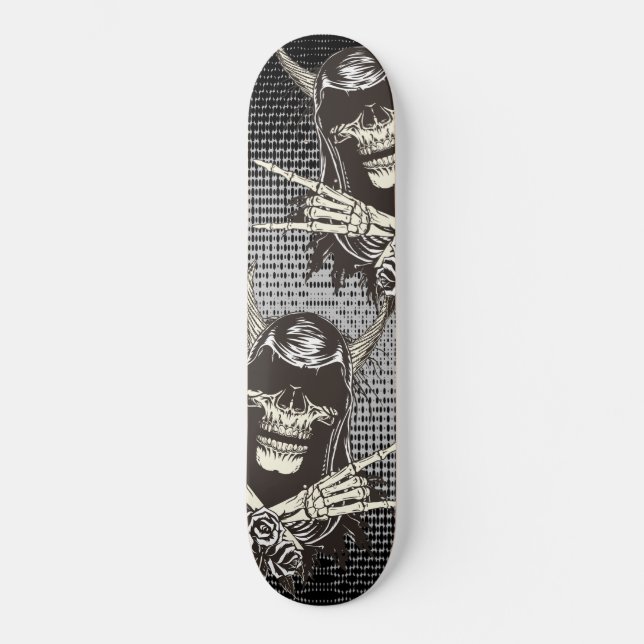 Skateboard Crâne démon (Recto)