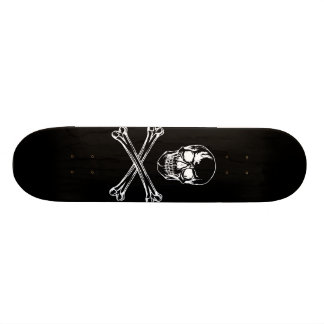 Skateboard Crâne et planche à roulettes d'os croisés