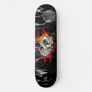 Skateboard Crâne flamboyant