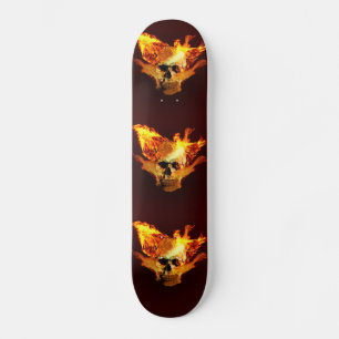 Skateboard Crâne flamboyant