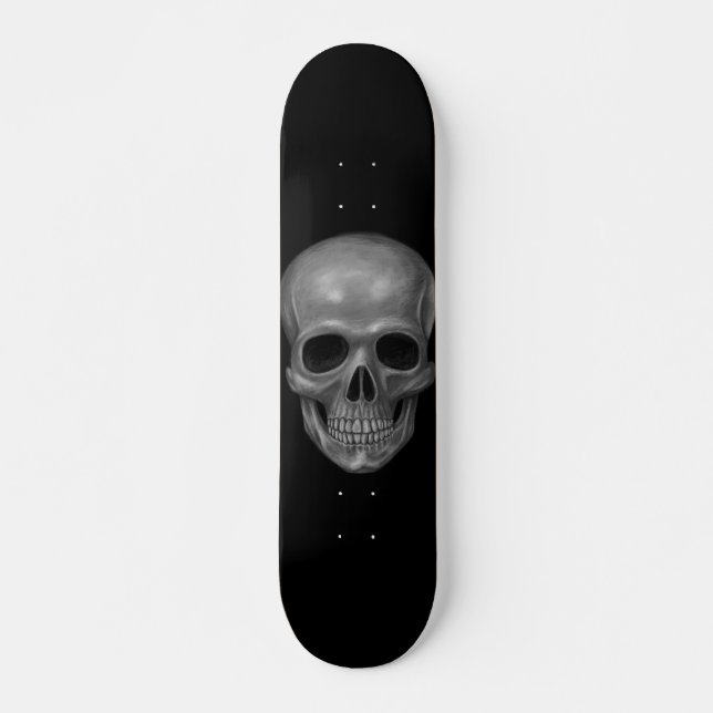 Skateboard Crâne réaliste (Devant)