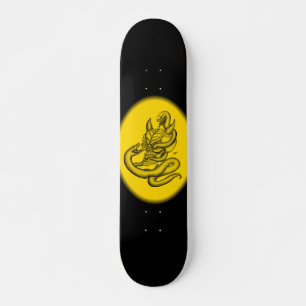 Skateboard Crâne - têtes de diable avec serpent