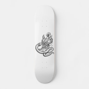 Skateboard Crâne - têtes de diable avec serpent