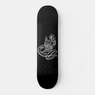 Skateboard Crâne - têtes de diable avec serpent