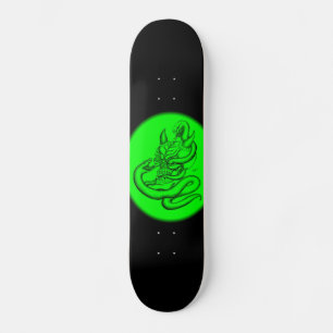 Skateboard Crâne - Teufelschädel mit Schlange