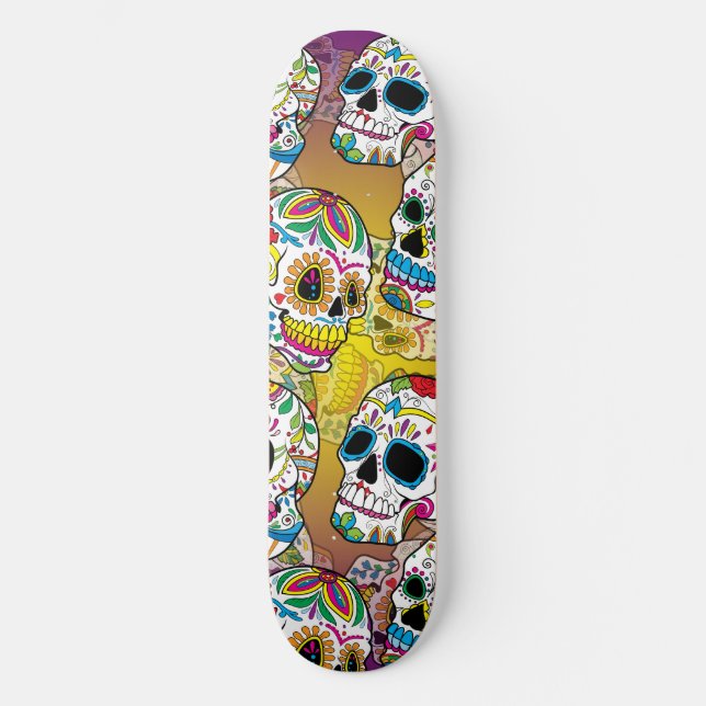 Skateboard Crânes à sucre (Recto)