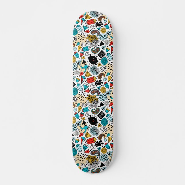Skateboard Crazy head (Devant)
