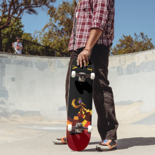 Skateboard Créez vos propres couleurs de traits verts