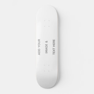 Skateboard Créez Votre Propre blanc  Enregistrer La Date