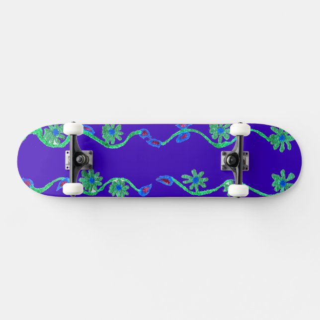 Skateboard Créez votre propre Bleu Extraordinaire (Horz)