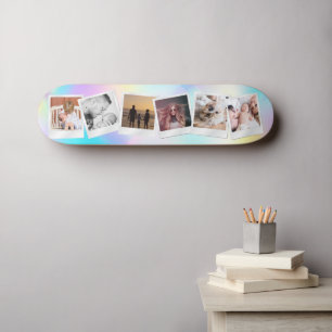 Skateboard Créez votre propre fille mignonne Arc-en-ciel mode
