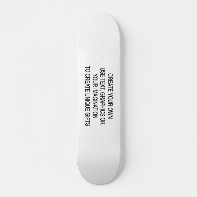 Skateboard Créez votre propre planche à roulettes (Devant)