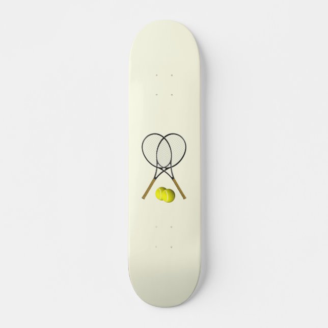 Skateboard Crème double de tennis (Devant)