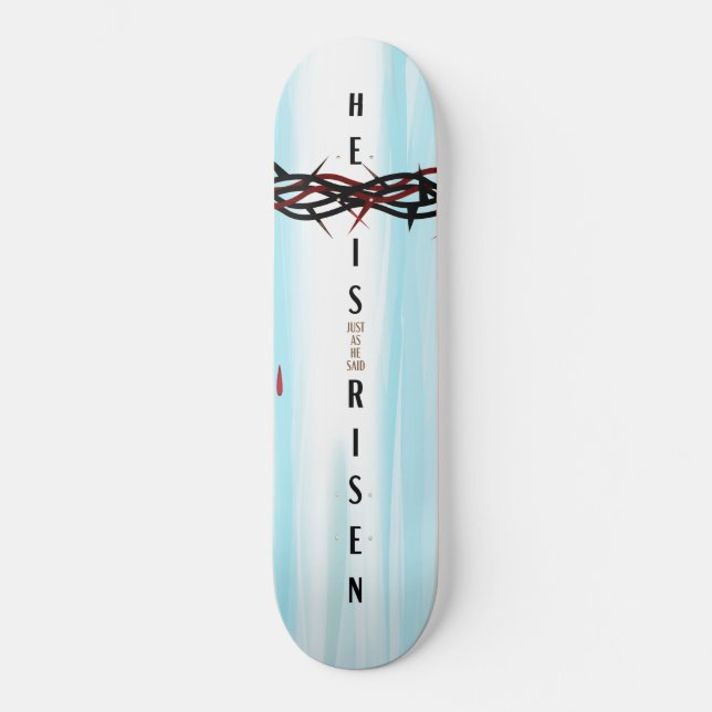 Skateboard Croix de la Couronne d'épines (Recto)