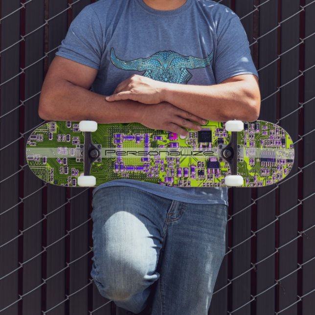 Skateboard Custom Yellow PCB Circuit Board for IT Pros (Extérieur 3)