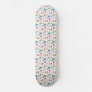 Skateboard Cute et colorée Jungle Animaux Motif