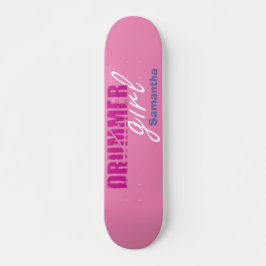 Skateboard Cute Fille Batteur Prénom Grunge Violet Texte