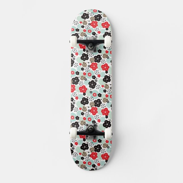 Skateboard Cute Japanese patterns design Case-Mate iPhone Cas (Recto)