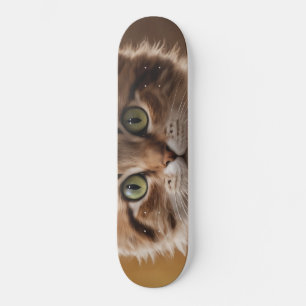 Skateboard Cute Kitten