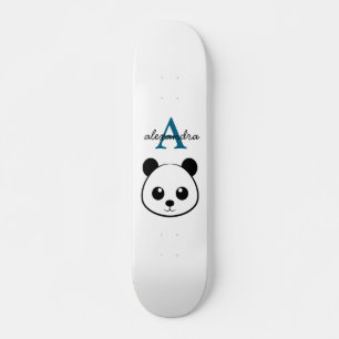 Skateboard Cute Panda Ours Personnalisé Monogramme Arrière -