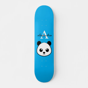 Skateboard Cute Panda Ours personnalisé Monogramme Arrière -