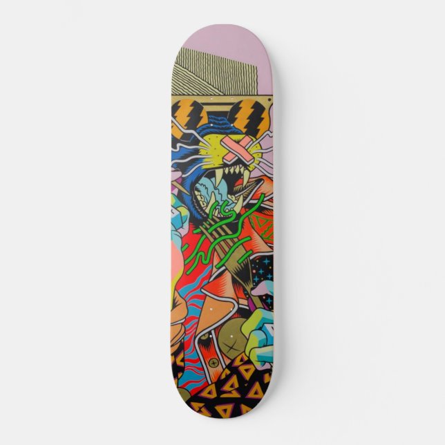 Skateboard cyberpunk, anime, manga, acide, cyber, art, (Recto)