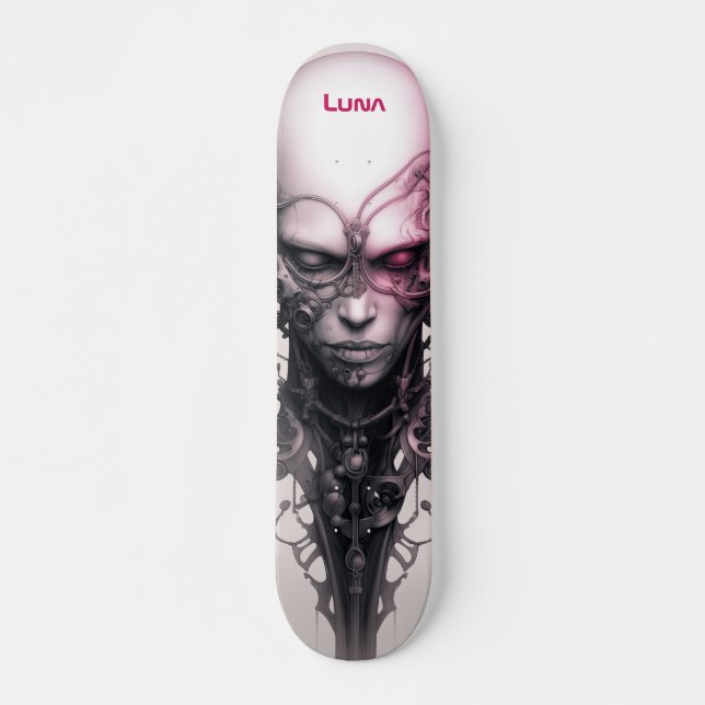 Skateboard Cyborg Girl Fantastic Artsy (Devant)