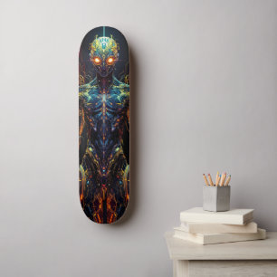 Skateboard Cyborg Warrior