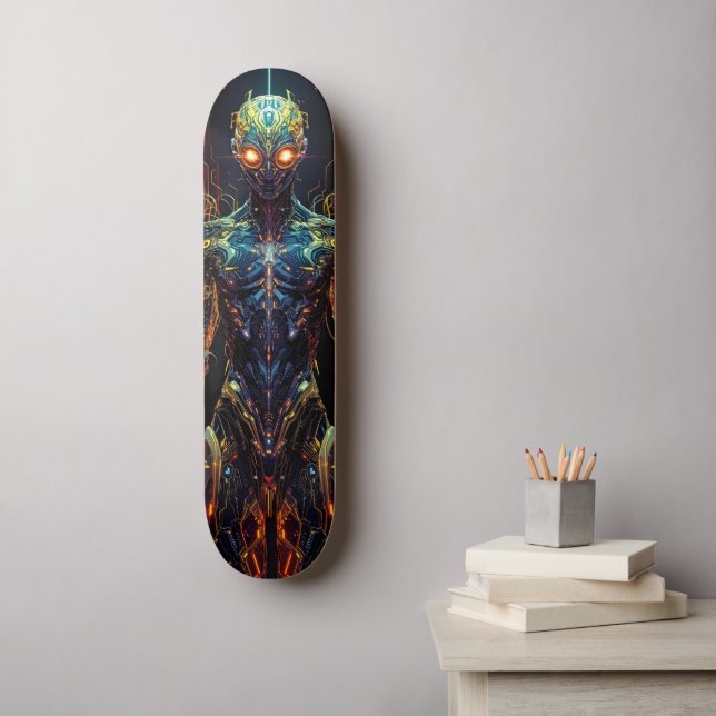 Skateboard Cyborg Warrior (Art mural)