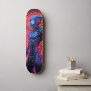 Skateboard Cyborg Warrior