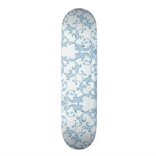 Skateboard Damassé bleu-clair