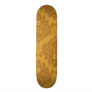 Skateboard Damassé d'or de luxe