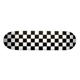 Skateboard Damier noir et blanc