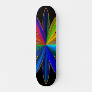 Skateboard Dandelion Rainbow Skboard