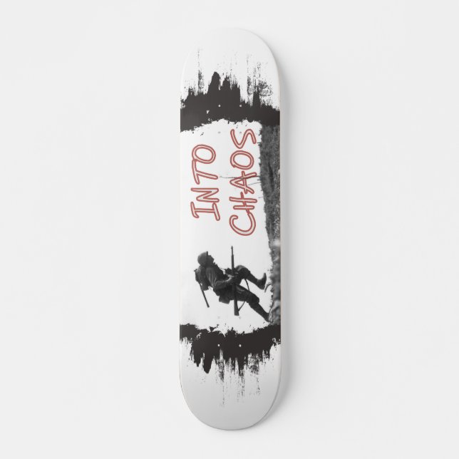 Skateboard Dans le chaos - planche à roulettes de Paul Ison (Devant)