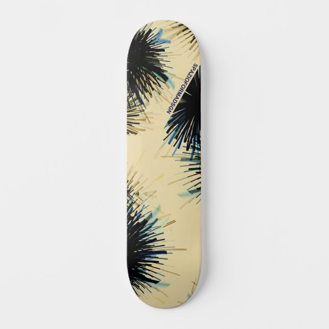 Skateboard Dans l'ombre de la couleur beige (Recto)
