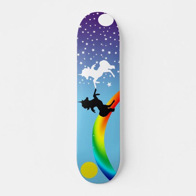 Skateboard "Danse des licornes" (Devant)