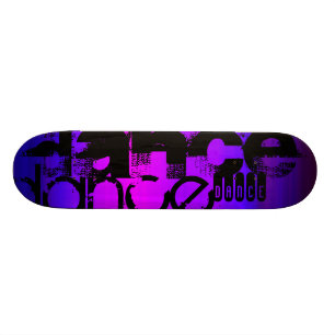 Skateboard Danse ; Violet Bleu vif et Magenta