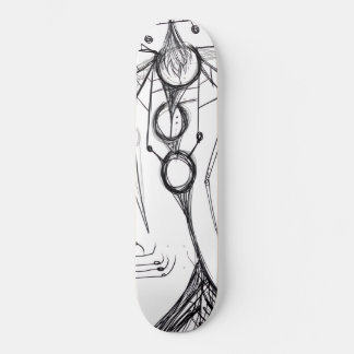 Skateboard Dark Anime Fantasy Crow and Demon Art
