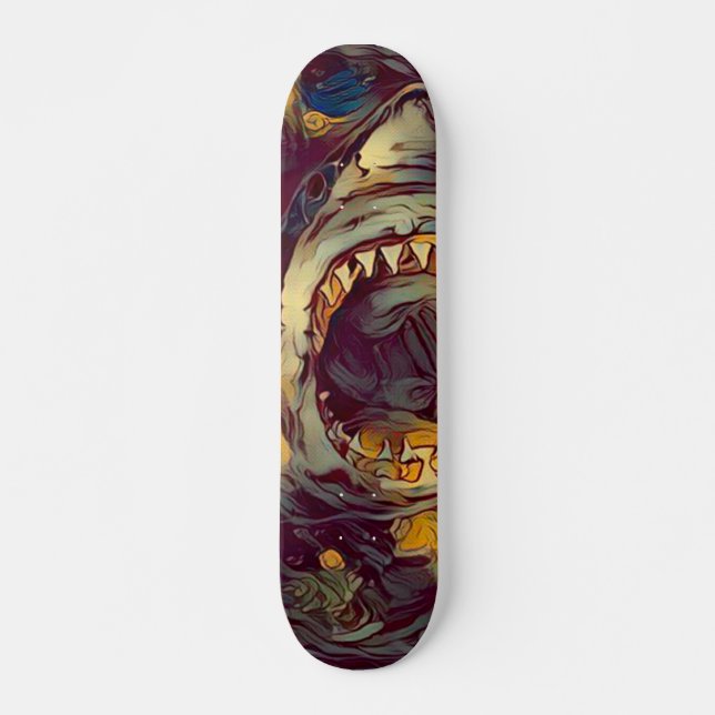 Skateboard Dark Shark Element Custom Pro Park Board (Devant)
